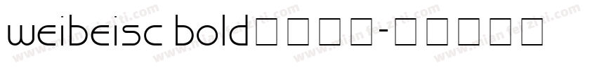 weibeisc bold字体下载字体转换